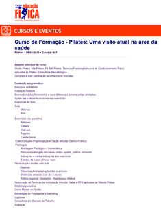 Curso de Pilates